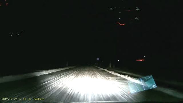 Ночь не освещённая дорога BlackVue DR400G-HD II смотреть онлайн