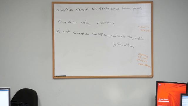 ORACLE DATABASE Role creation and privileges смотреть онлайн