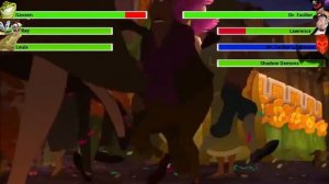 The Princess and the Frog Final Battle with healthbars (1/2)