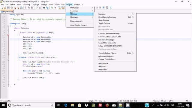 How To Run C# Program Using Notepad++ смотреть онлайн