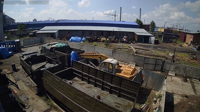 Система видеонаблюдения на 42 камеры на промышленной базе. смотреть онлайн