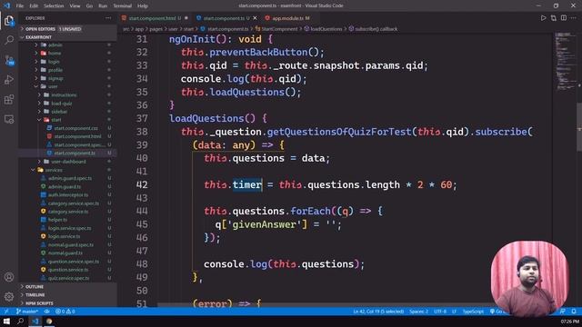 ? Implementing timer in quiz | Examportal #42 смотреть онлайн