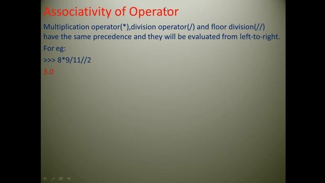 Class XI Expression, Operator Precedence in python. смотреть онлайн