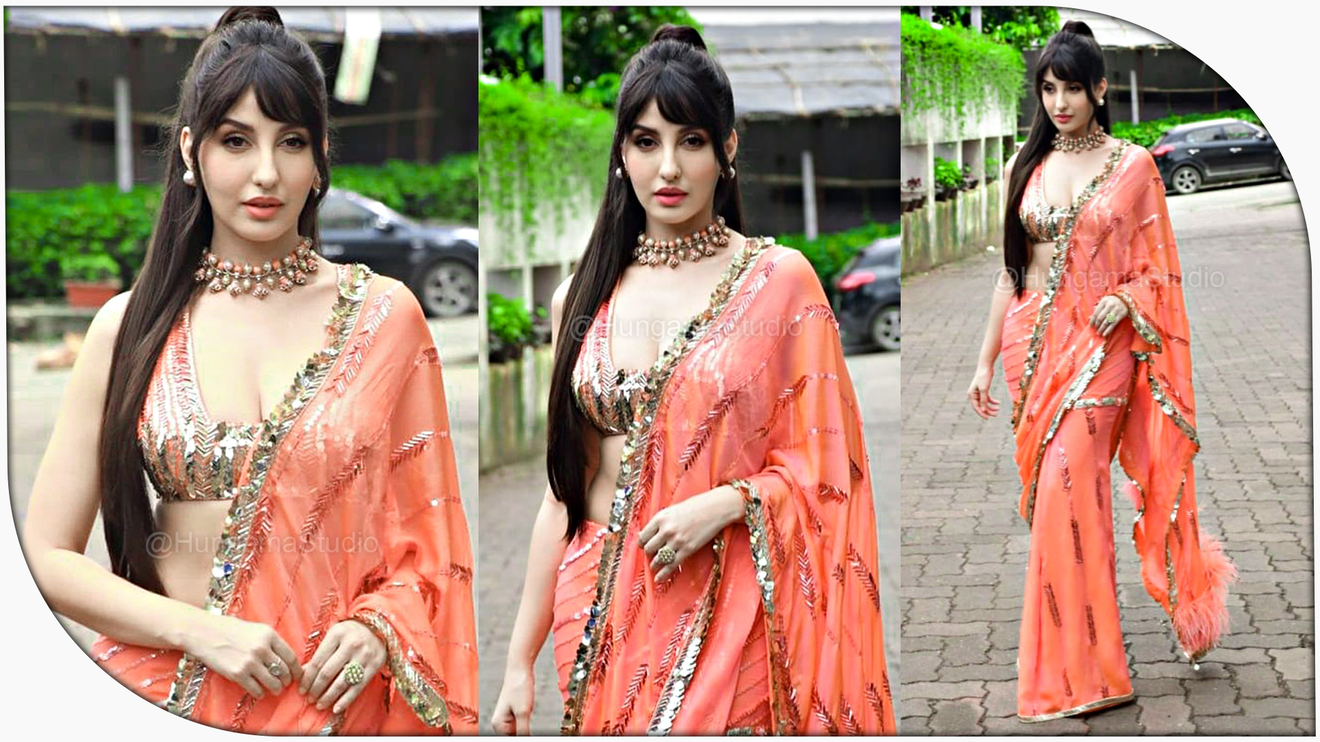 Nora Fatehi Gorgeous Looks At Jhalak Dikhla Jaa Promo Shoot