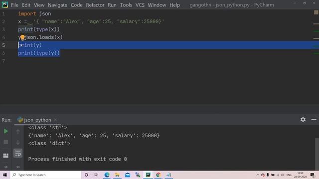Javascript Object Notation(json) functions use in Python||json.loads||json.dumps смотреть онлайн
