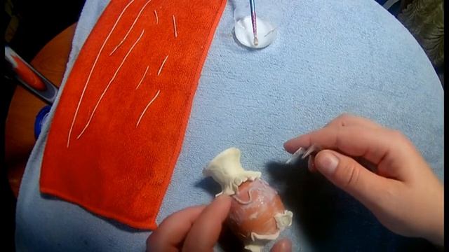 Ваза из яйца|| Декор яйца|| Пейп-арт|| Холодный фарфор.