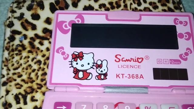 Обзор моего калькулятора Hello Kitty Kt-368A смотреть онлайн