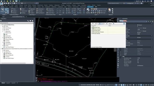Creación de Puntos con descripción segun Estación de Alineamiento AutoCAD Civil 3D смотреть онлайн