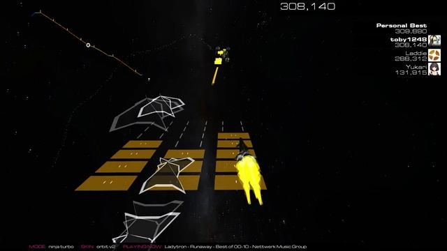 Audiosurf 2 | Ladytron - Runaway | Ninja Turbo смотреть онлайн