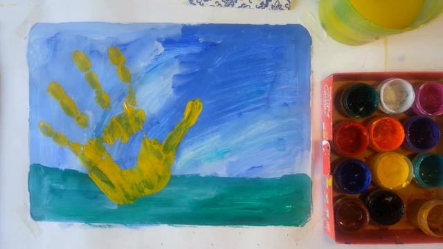 Рисуем ладошками курочку смотреть онлайн