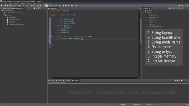 Classes and Objects: Object-Oriented Programming | Coding in Java | Encapsulation | Eclipse | #9 смотреть онлайн