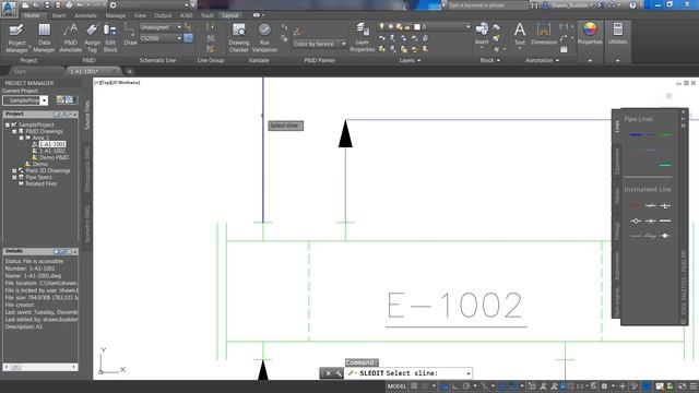 AutoCAD Plant 3D Editing Lines смотреть онлайн
