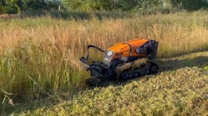 Покос травы роботом