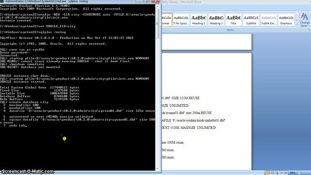 How to create Database in oracle смотреть онлайн