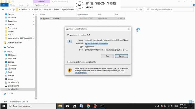 How to run python program in command prompt? | It's Tech Time смотреть онлайн