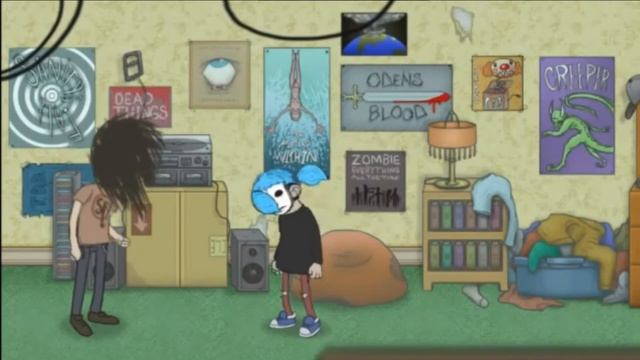 Салли и Ларри  слушают  10 часов песню Steve Gabry (OST Sally Face) – Home#home#sallyface