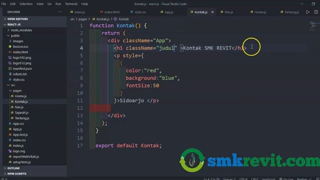 Tutorial Belajar React JS #5 Menambahkan CSS смотреть онлайн