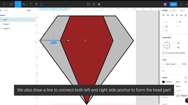 Figma - How to draw a diamond? смотреть онлайн