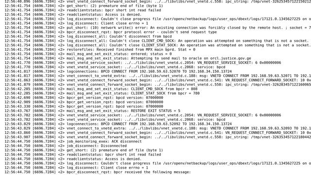 Symantec Netbackup : Oracle restore fails "exited with status 13: file read failed" смотреть онлайн