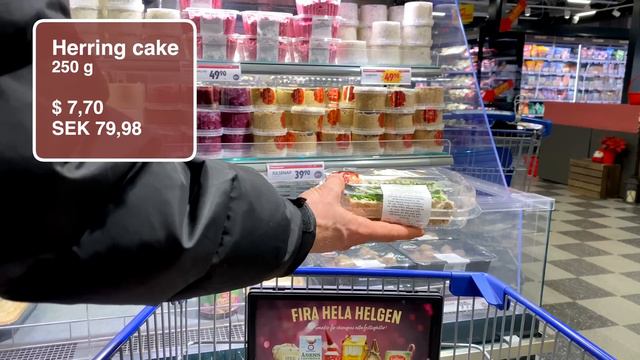 Traditional Swedish Christmas Food - Grocery Shopping Walk (CC Commentary & Price Comparison)