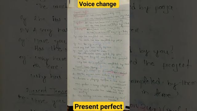 voice change, present perfect tense #ossc #osssc #all смотреть онлайн
