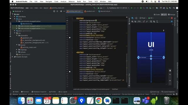 Kotlin Android Tutorial | Learn How to Create Basic Login UI смотреть онлайн