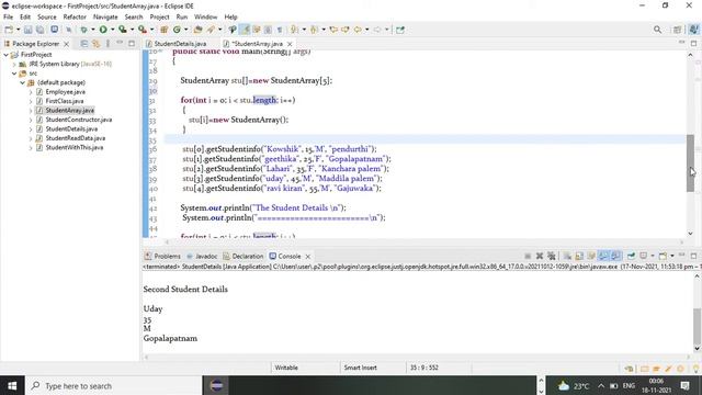 How to create array of objects in java || #java # javatutorials смотреть онлайн