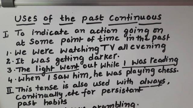 Uses of past continuous tense смотреть онлайн