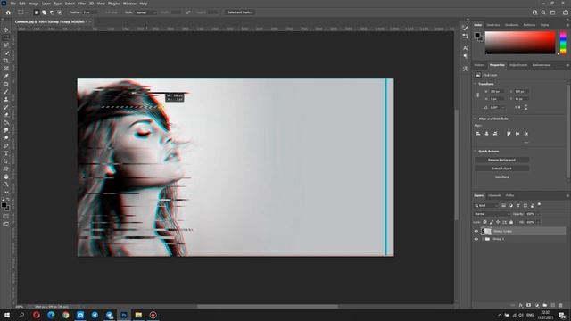 Photoshop Tutorial: How to Create a Portrait Glitch Effect| Глитч эффект смотреть онлайн