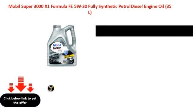 Mobil Super 3000 X1 Formula FE 5W 30 Fully Synthetic PetrolDiesel Engine Oil 35 L