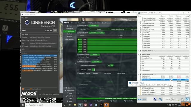 Ryzen 5 7600X voltage/thermal rollover demonstration. смотреть онлайн