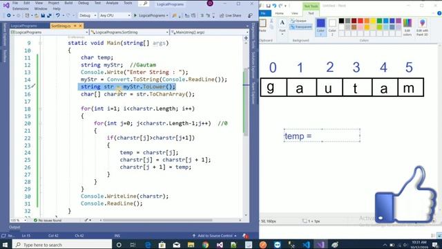 Sort String in alphabetical order in C#.Net | Sort String program in C# | Interview Point смотреть онлайн