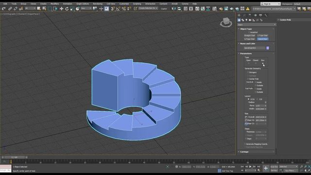 Как быстро сделать лестницу в 3ds Max: спиралевидная | Уроки 3ds Max смотреть онлайн
