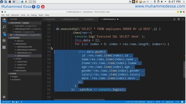 87 Ionic 3 SQLite Employee database project смотреть онлайн