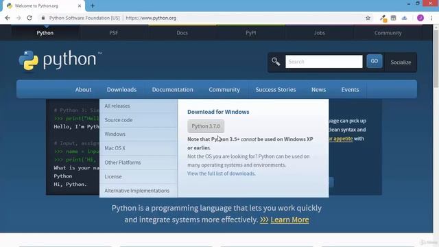Learn Python from Zero to Hero. Installing python through official website part 6 смотреть онлайн