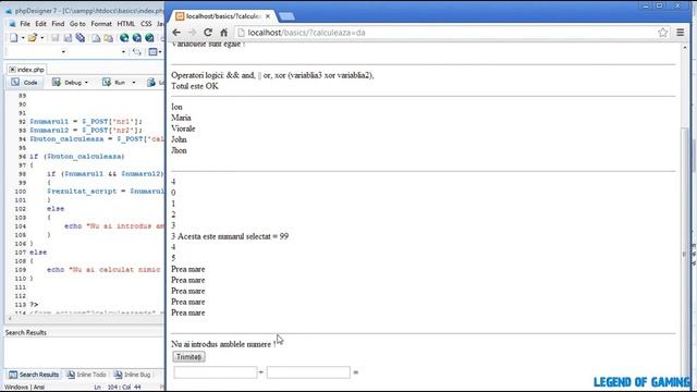 LOG - PHP basics _esentiale php_ #2 [RO] смотреть онлайн