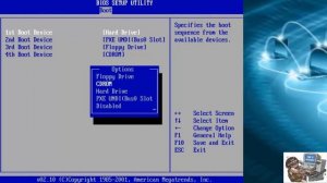 BIOS   Смена приоритета загрузки  Загрузочное устройство