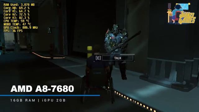The Surge Benchmark AMD A8 7680 720p Med Low Settings смотреть онлайн