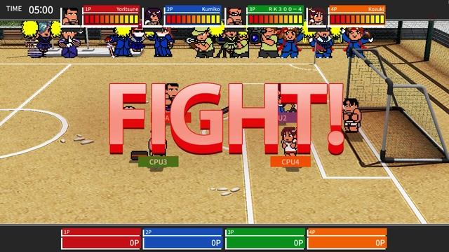 River City Melee Battle Royal Special STORY Hattori High School Gameplay смотреть онлайн