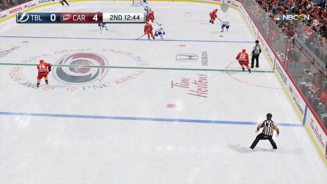 NHL 18 PS4 Season Game Tampa Bay Lightning vs Carolina Hurricanes 10 24 2017 смотреть онлайн