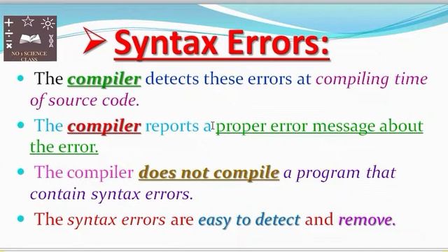 Programming Errors&Types, Syntax Error, Runtime,Logical Error|Types Of Error|Syntax,Logical,RunTime смотреть онлайн