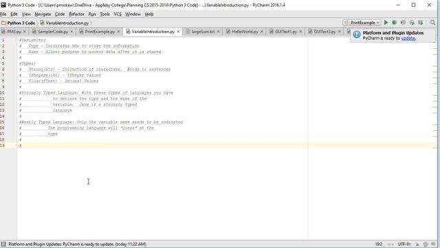 The Basics - Python 3: Declaring and Initalizing Variables смотреть онлайн