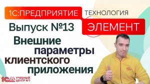 1С:Предприятие.Элемент. Внешние параметры клиентского приложения