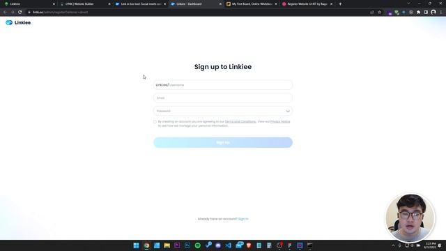 Daily UI Design making project Linktree clone with Figma called Bagilink.id - Day 2 смотреть онлайн