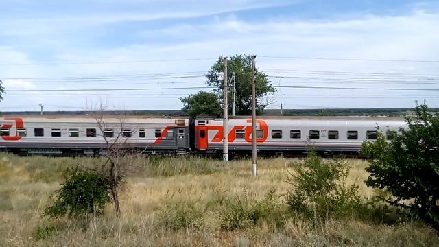 Пассажирский поезд РЖД 545У546У Орск — Адлер Passenger train RZD 545U546U Orsk - Adler 旅客列车 旅客列車 여객 смотреть онлайн