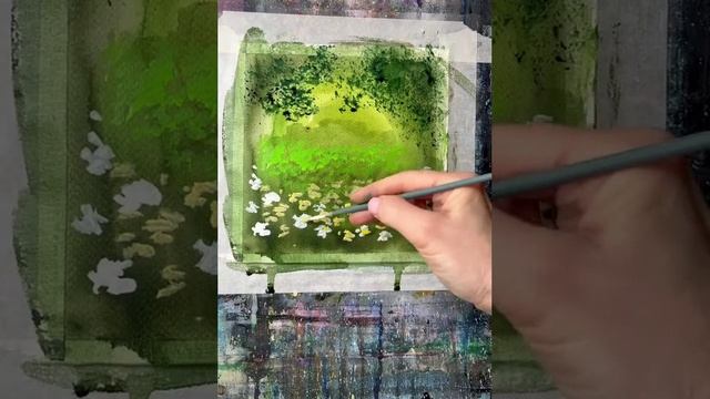 Как нарисовать дом на лугу... смотреть онлайн