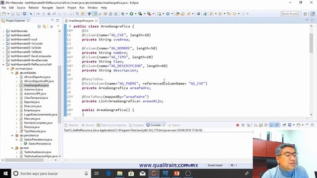 Hibernate 2018: 8.Relaciones recursivas paso a paso con JPA смотреть онлайн