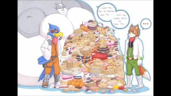 Fat Star Fox weight gain comic.