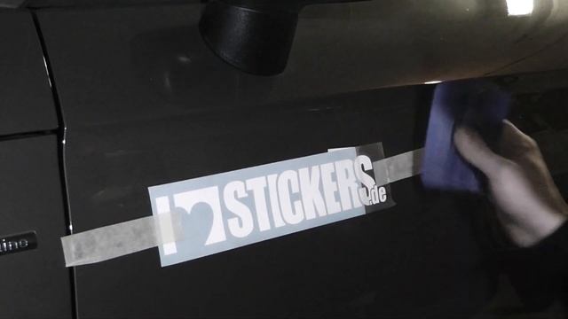 Anleitung, Anbringen kleiner Aufkleber am Auto by ILoveStickers.de смотреть онлайн