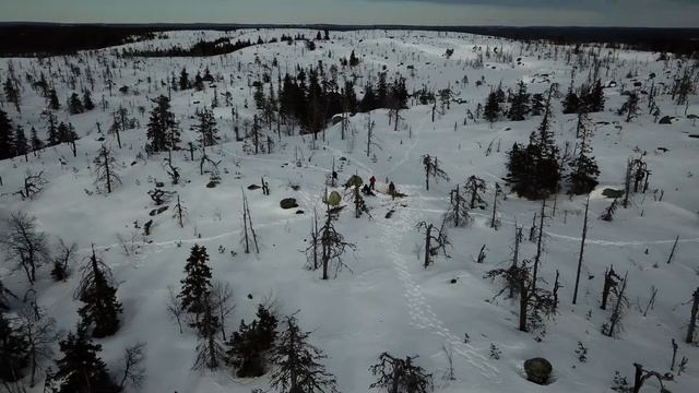 Ночевка в марте на Воттоваара смотреть онлайн